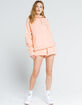 CHAMPION Reverse Weave Womens Peach Boyfriend Hoodie image number 4