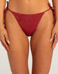 DAMSEL Texture Tie Side Bikini Bottoms image number 2