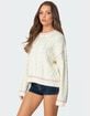 EDIKTED Eleni Cable Knit Sweater image number 4