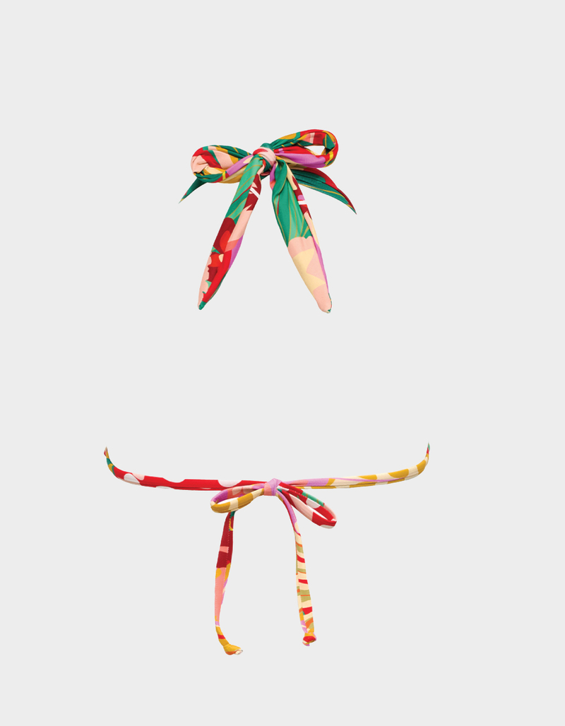 VYB SWIM Mai Tai Jemma Knotted Halter Bikini Top image number 1