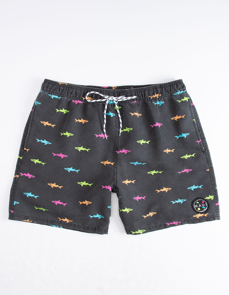 MAUI AND SONS Neon Chubby Mens Volley Shorts image number 0