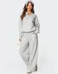 EDIKTED Ashtin Ruffle Trim Sweatpants image number 2