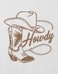 WESTERN Howdy Boots Girls Crop Tee image number 2