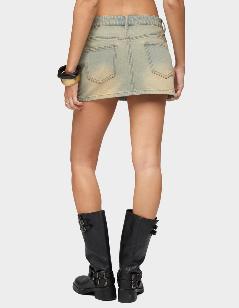 EDIKTED Chiara Denim Micro Skirt image number 2