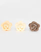 FULL TILT 3 Pack Floral Matte Hair Clips image number 1