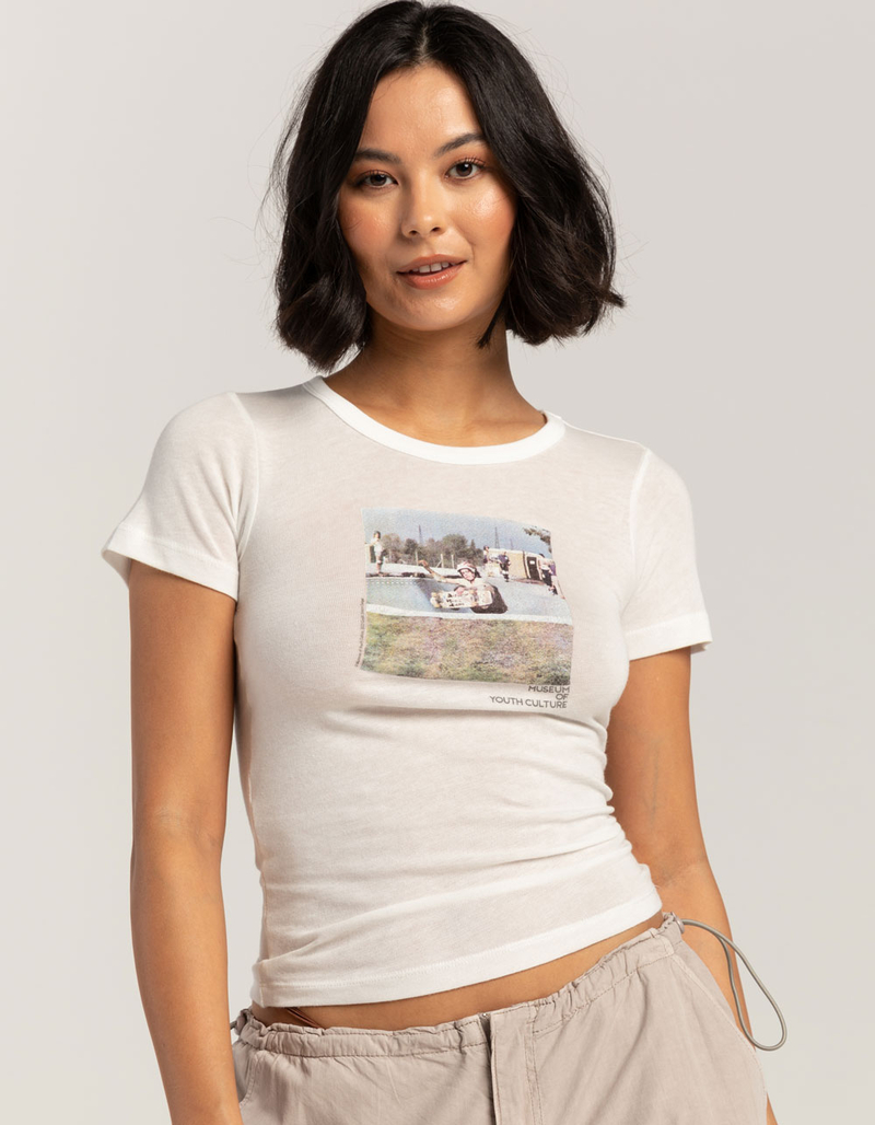 BDG Urban Outfitters Museum Of Youth Culture Skateboard Womens Baby Tee image number 0