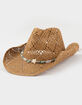 Beach Life Womens Straw Cowboy Hat image number 1