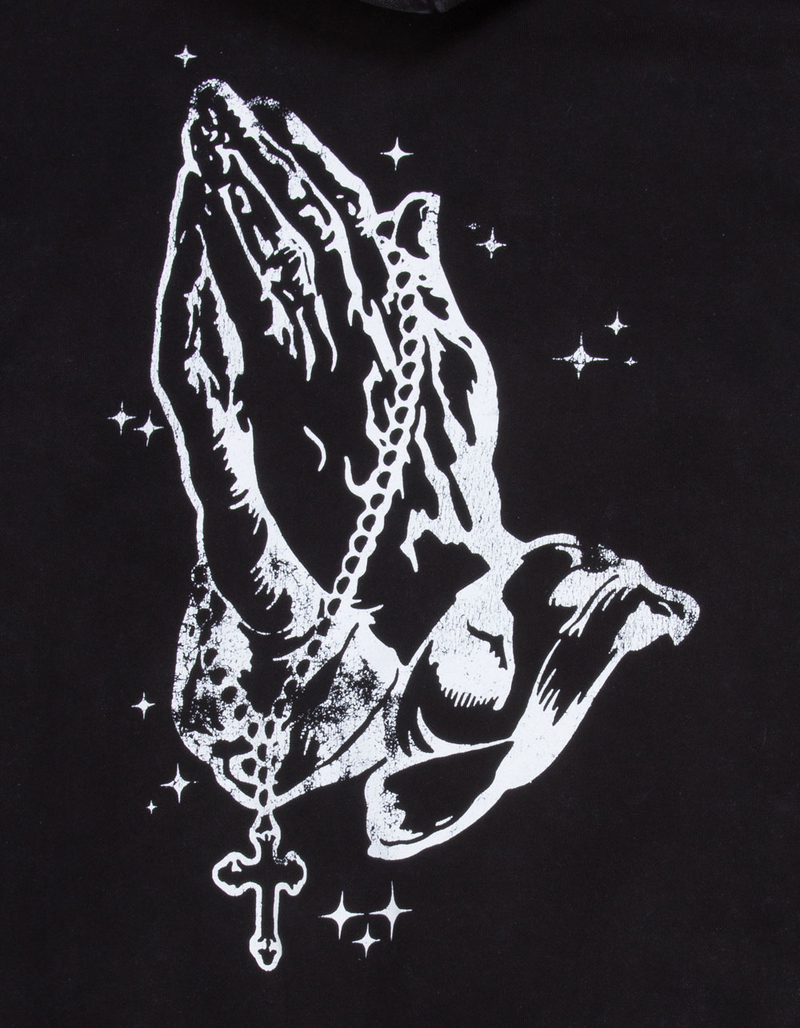 LA FAMILIA Prayer Hands Mens Hoodie image number 2