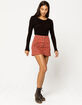 SKY AND SPARROW Button Front Plaid Mini Skirt image number 1
