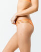 FULL TILT Cage Strap Orange Cheeky Bikini Bottoms image number 2