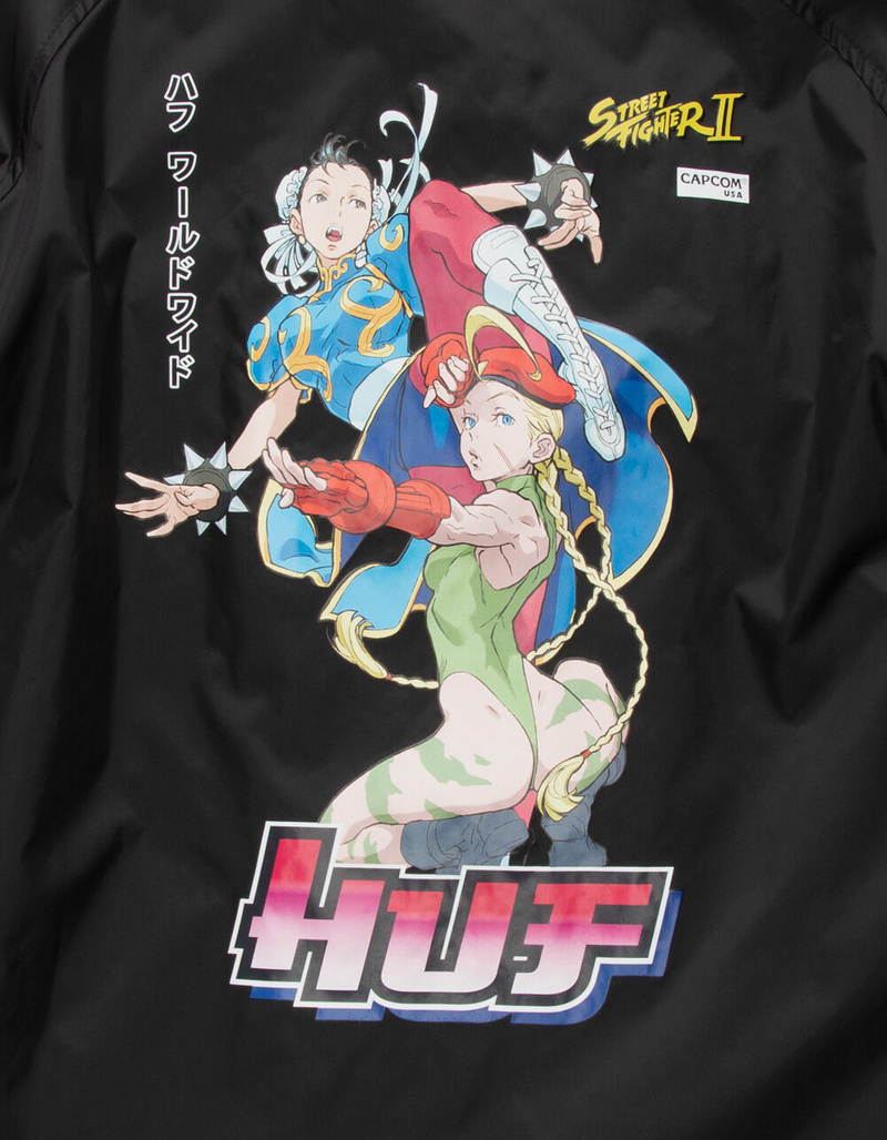 HUF x Street Fighter Chun-Li & Cammy Mens Coaches Jacket image number 2