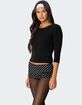 EDIKTED Mary Quarter Sleeve Wide Neck Top image number 3