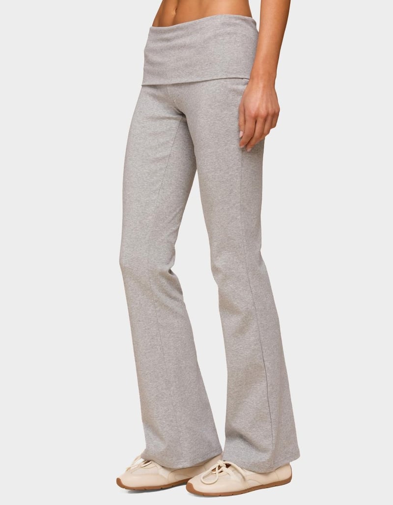 EDIKTED Ivanne Foldover Flared Pants image number 1