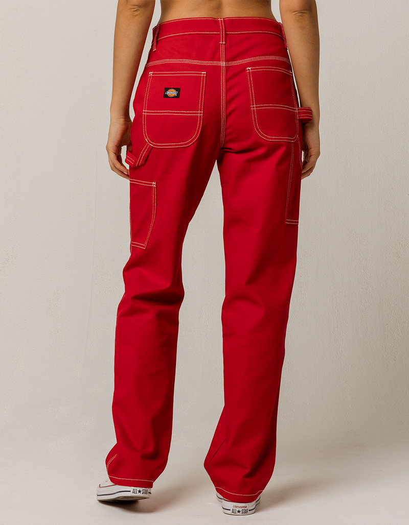 DICKIES Red Carpenter Pants image number 2