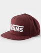 VANS Drop V II Black Mens Snapback Hat image number 1