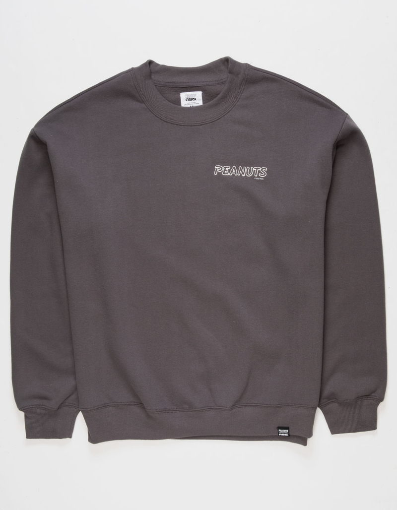 RSQ x Peanuts Mens Snoopy Squad Crewneck Sweatshirt image number 1