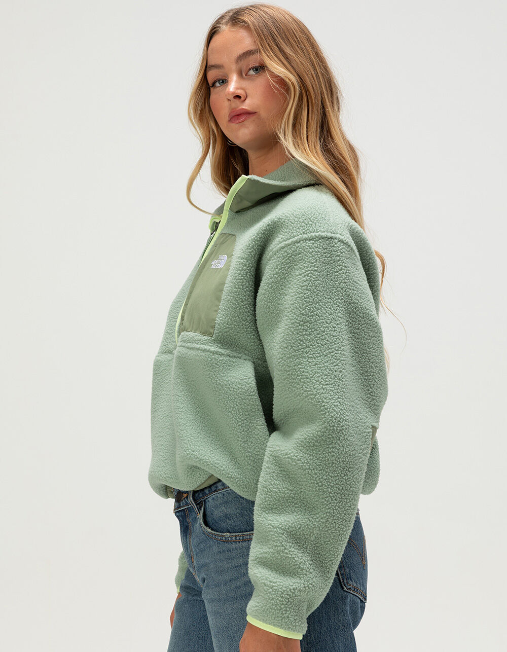 THE NORTH FACE Yumiori Off Peak Womens Half-Zip Jacket - GREEN