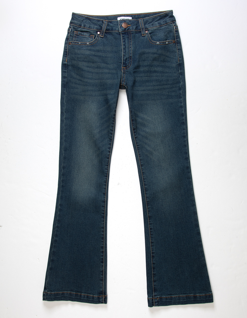 RSQ Girls Low Rise Flare Jeans Dark Wash Tillys