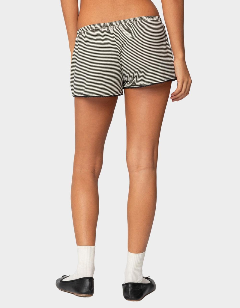 EDIKTED Suzy Striped Shorts image number 3