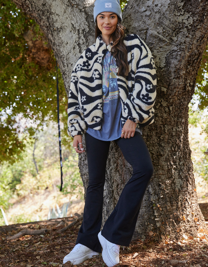 RSQ Print Womens Sherpa Jacket image number 5