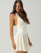 COTTON CANDY LA Lace Halter Womens Dress image number 3