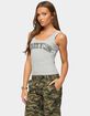 EDIKTED Girly Ribbed Tank Top image number 2