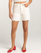LEVI'S 501 Mid Thigh Womens Denim Shorts - Ethereal Ecru image number 2