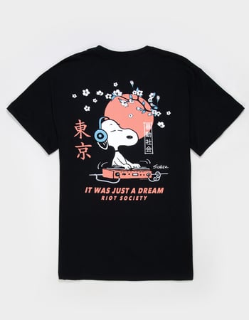 RIOT SOCIETY x Peanuts DJ Mens Tee Primary Image
