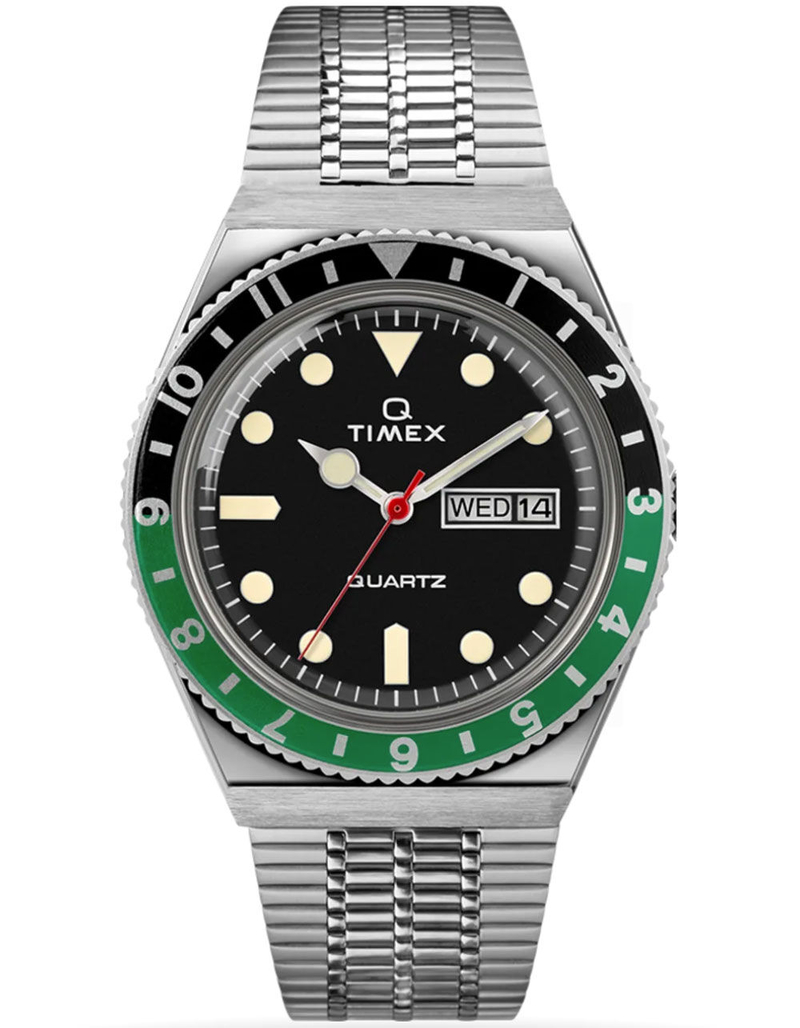 TIMEX Q Timex Reissue Black & Green Watch image number 0