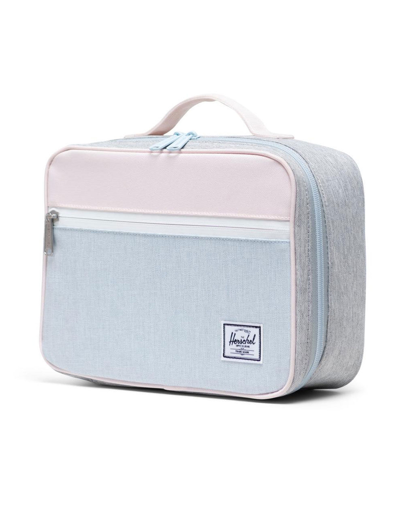 HERSCHEL SUPPLY CO. Pop Quiz Blue Crosshatch & Pink Pastel Lunch Box image number 1