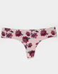 Floral Lasercut Thong image number 1