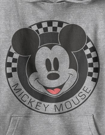 DISNEY Mickey Mouse Checkered Unisex Kids Hoodie Alternative Image