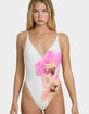 BILLABONG Sunny Shore Deep V Womens One Piece Swimsuit image number 1