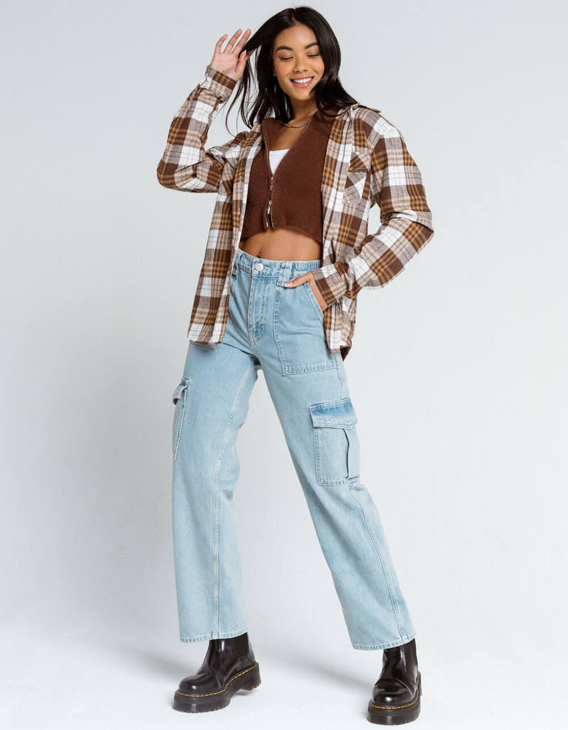 RSQ Menswear Womens Flannel Shirt image number 3