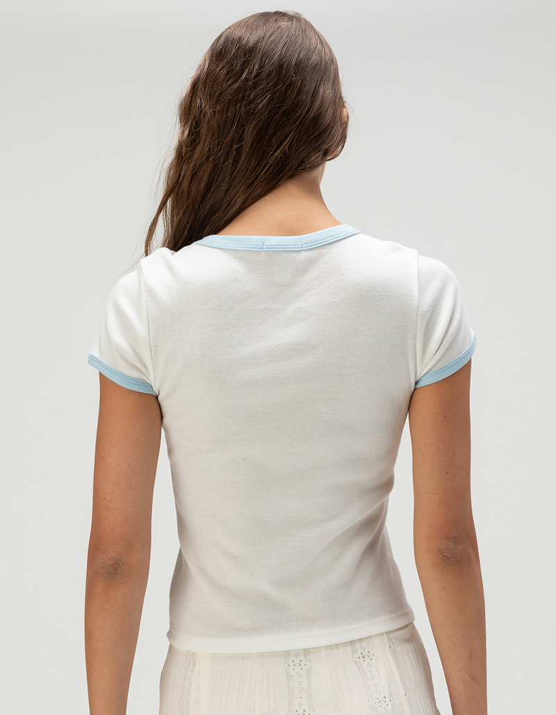 FULL TILT Lisbon Womens Ringer Tee image number 3