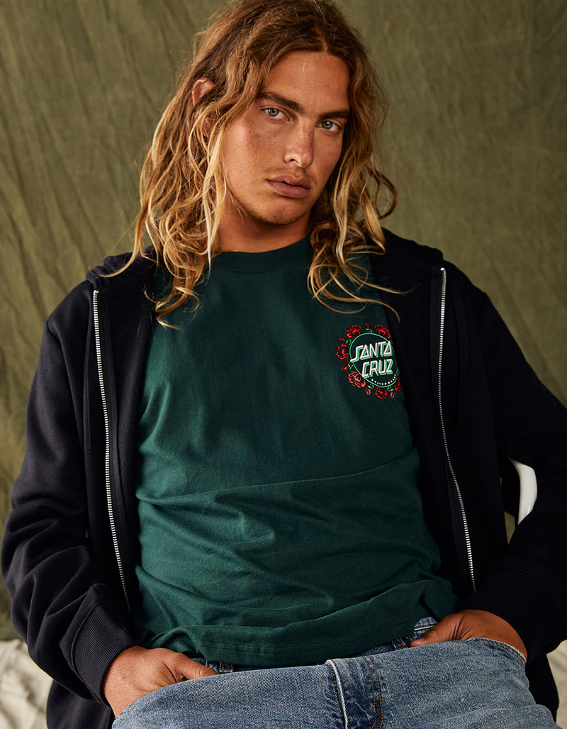 SANTA CRUZ Ring Rose Dot Mens Tee image number 4