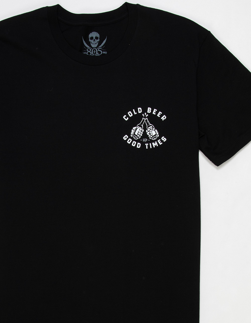 HAGGARD PIRATE x 805 Cold Beer Mens Tee image number 2