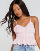 COTTON CANDY LA Peplum Womens Top image number 1