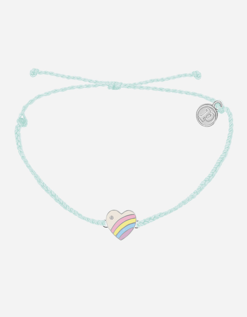 PURA VIDA Vintage Heart Silver Charm Bracelet image number 0