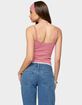 EDIKTED Two Piece Striped Headband Tank Top image number 3
