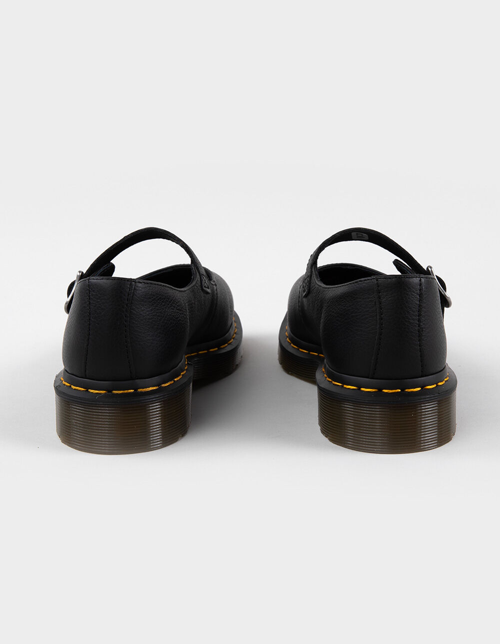 DR. MARTENS Elphie Mary Jane Womens Virginia Leather Shoes - BLACK