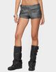 EDIKTED Houston Faux Leather Cargo Shorts image number 1