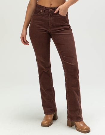 WRANGLER Womens High Rise Bootcut Corduroy Pants Alternative Image