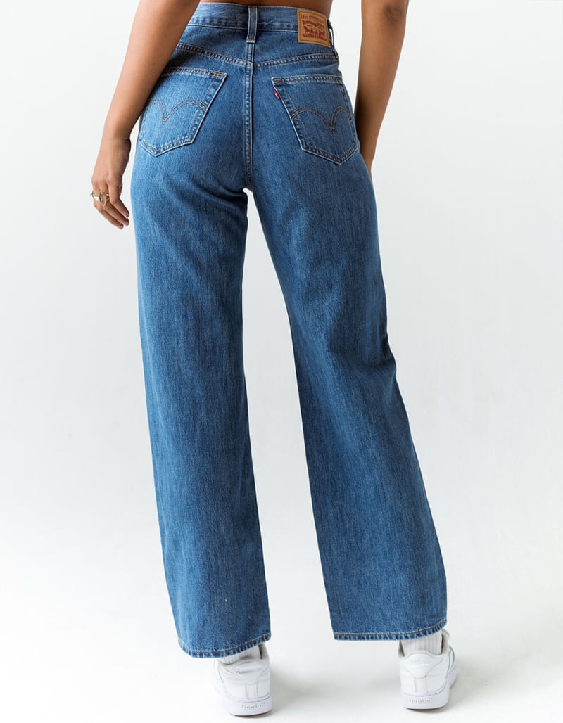 LEVI'S Womens High Waisted Straight Jeans LIGHT WASH Tillys