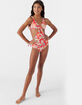 O'NEILL Antalya Floral Girls Twist Front One Piece Swimsuit image number 3