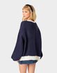 EDIKTED Contrast Chunk Knit Womens Cardigan image number 4