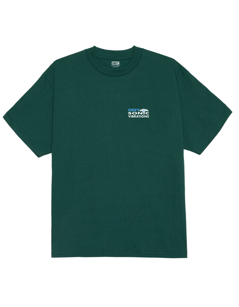 OBEY Sonic Vibrations Mens Tee image number 1