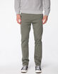 RSQ London Skinny Heather Olive Mens Chino Pants image number 2
