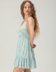 RSQ Womens Ditsy Halter Babydoll Dress image number 3