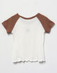 HEART & HIPS Butterfly Girls Raglan Tee image number 2